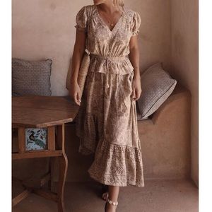 Spell Beige Floral Lioness Blouse